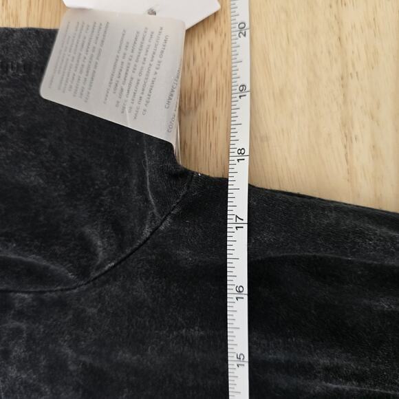 Cloth By Design Dress Womens Small Black Acid Wash T Shirt‎ Mini Ruched Casual - Picture 6 of 10